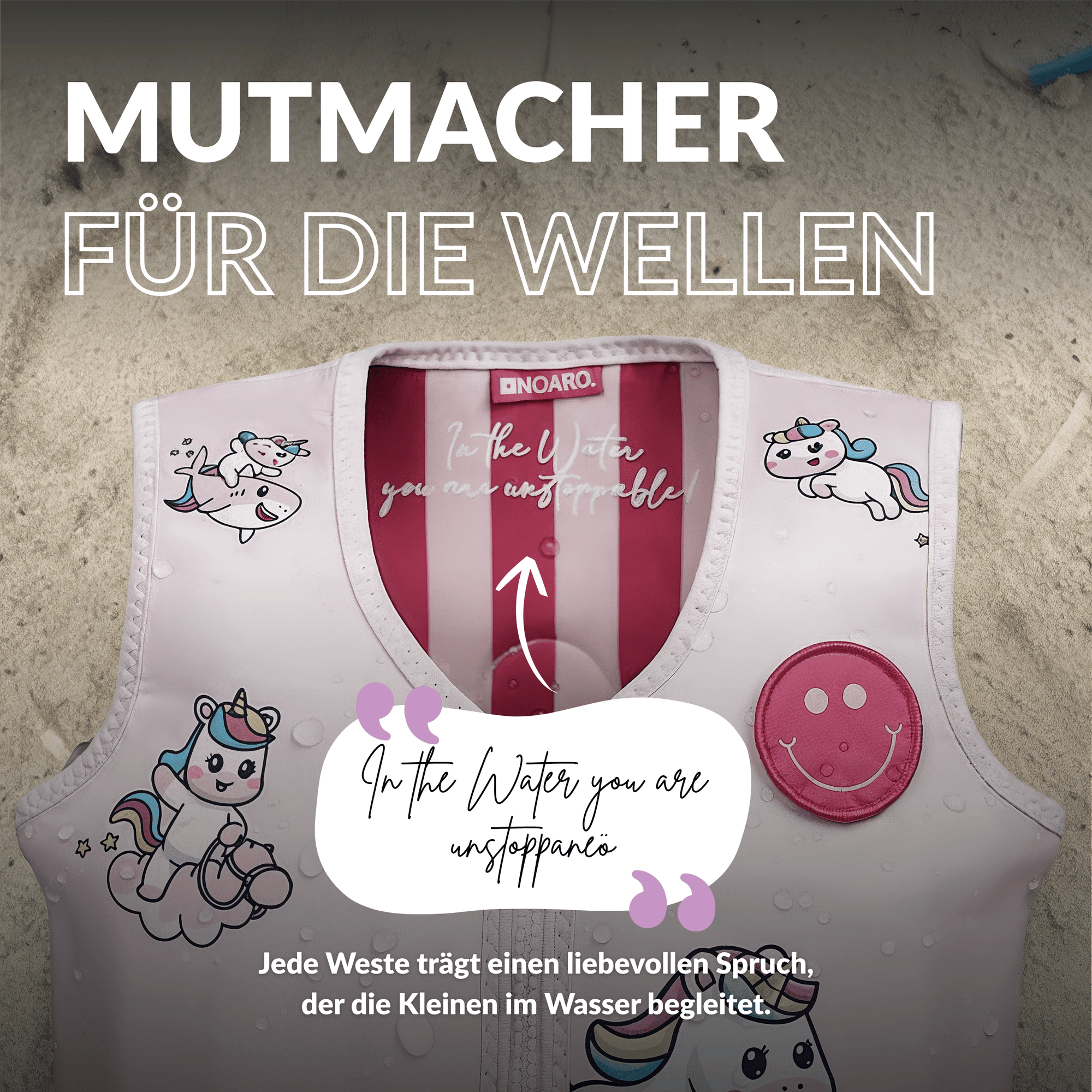 NOARD Kinder Schwimmweste "Fantasy Friends"