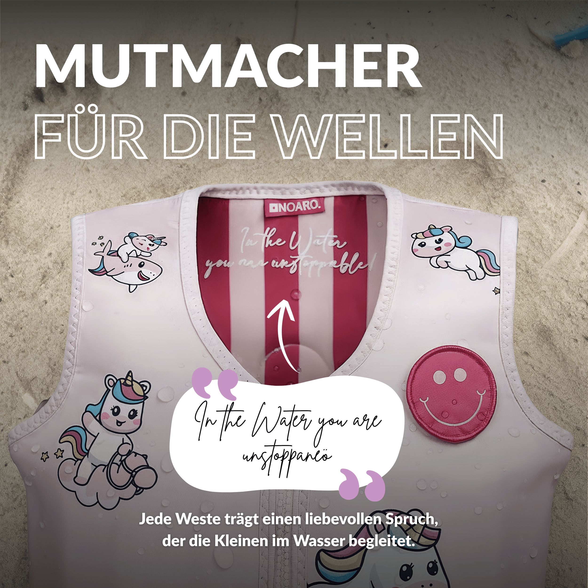 NOARD Kinder Schwimmweste "Fantasy Friends"