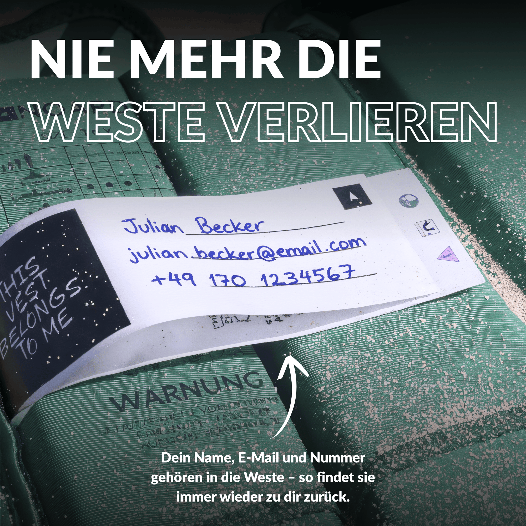 NOARD Kinder Schwimmweste "Simply Green"