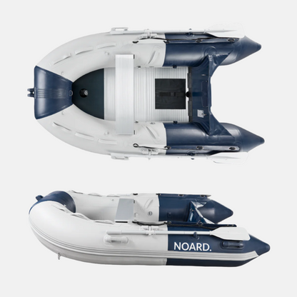 NOARD 2,30 Meter Schlauchboot mit Aluboden (blau/grau)