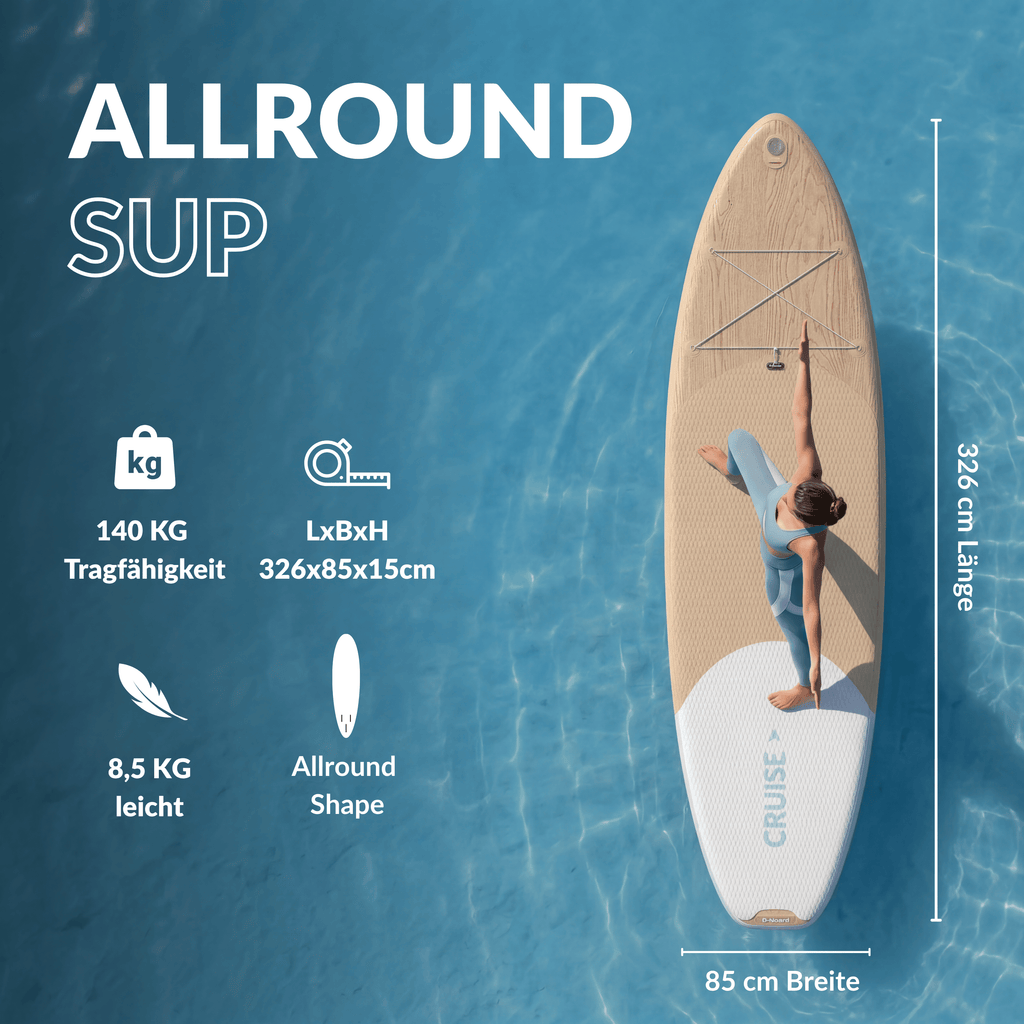 NOARD Allround SUP Woodflow – 326 cm