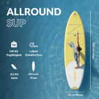 NOARD Allround SUP lemon squeeze – 326 cm