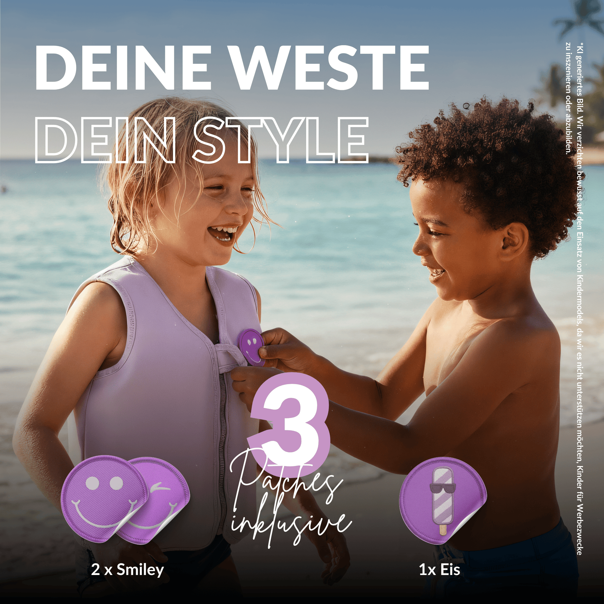 NOARD Kinder Schwimmweste "Simply Purple"