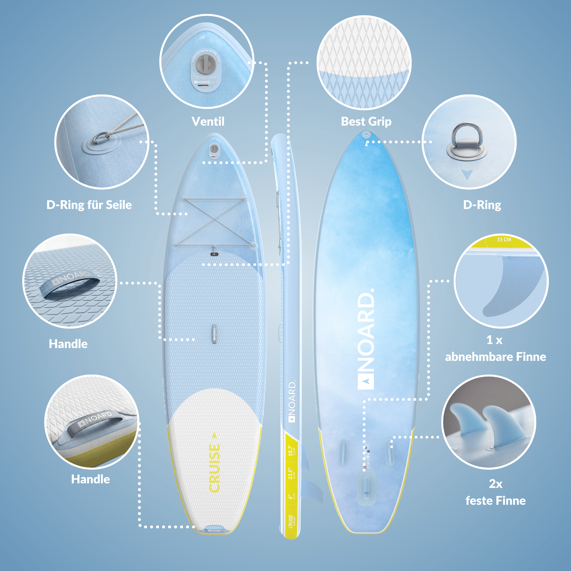 NOARD Allround SUP - Batik Ocean - 326 cm