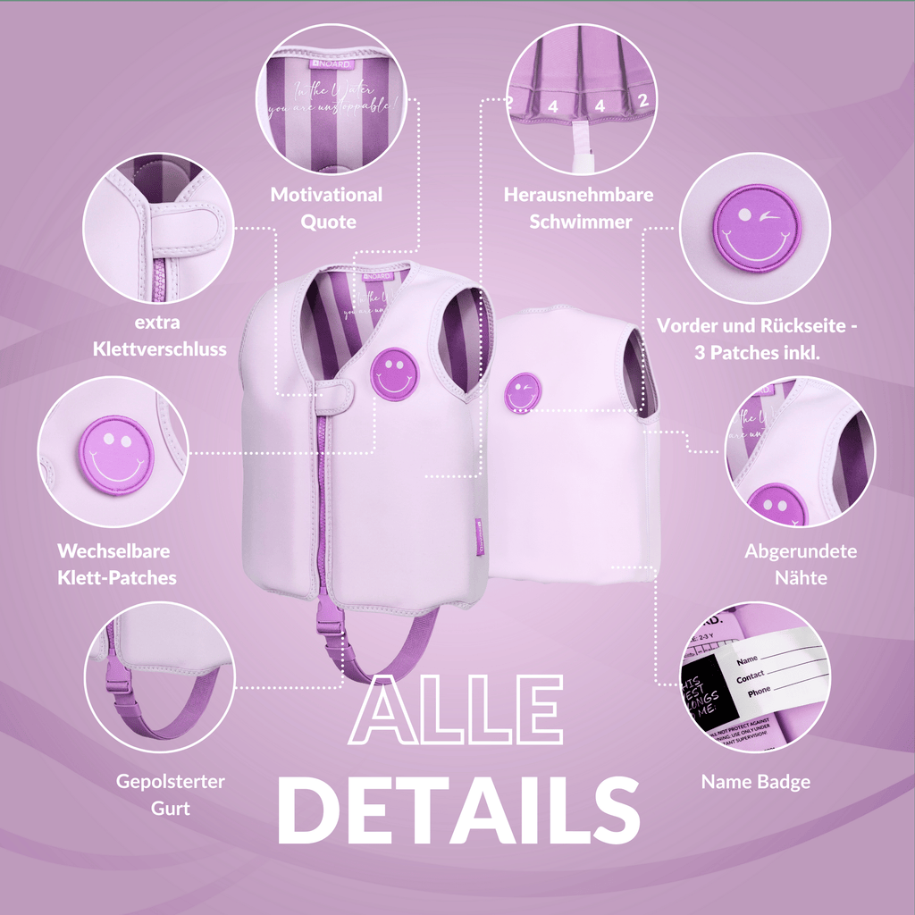 NOARD Kinder Schwimmweste "Simply Purple"