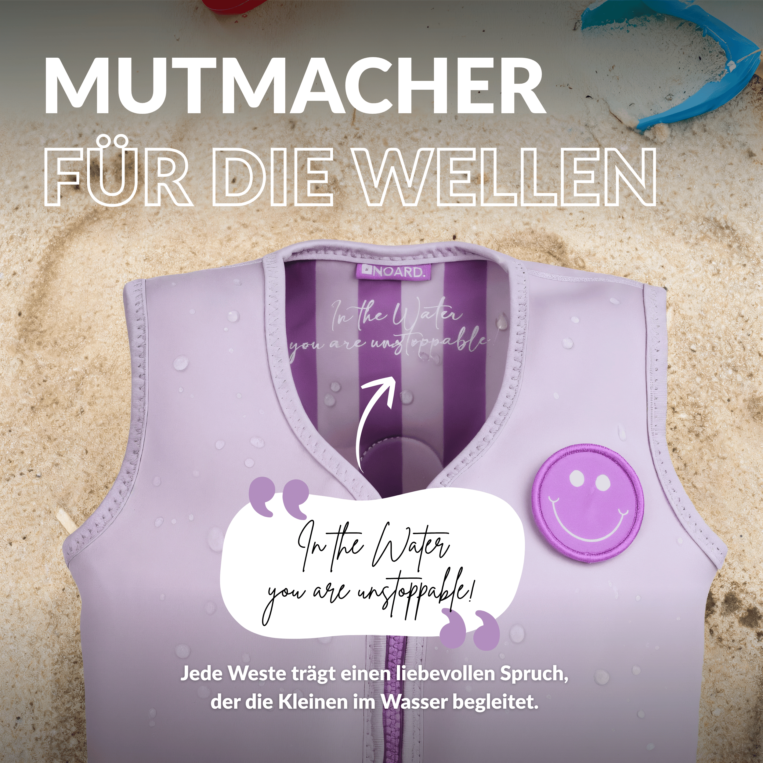 NOARD Kinder Schwimmweste "Simply Purple"