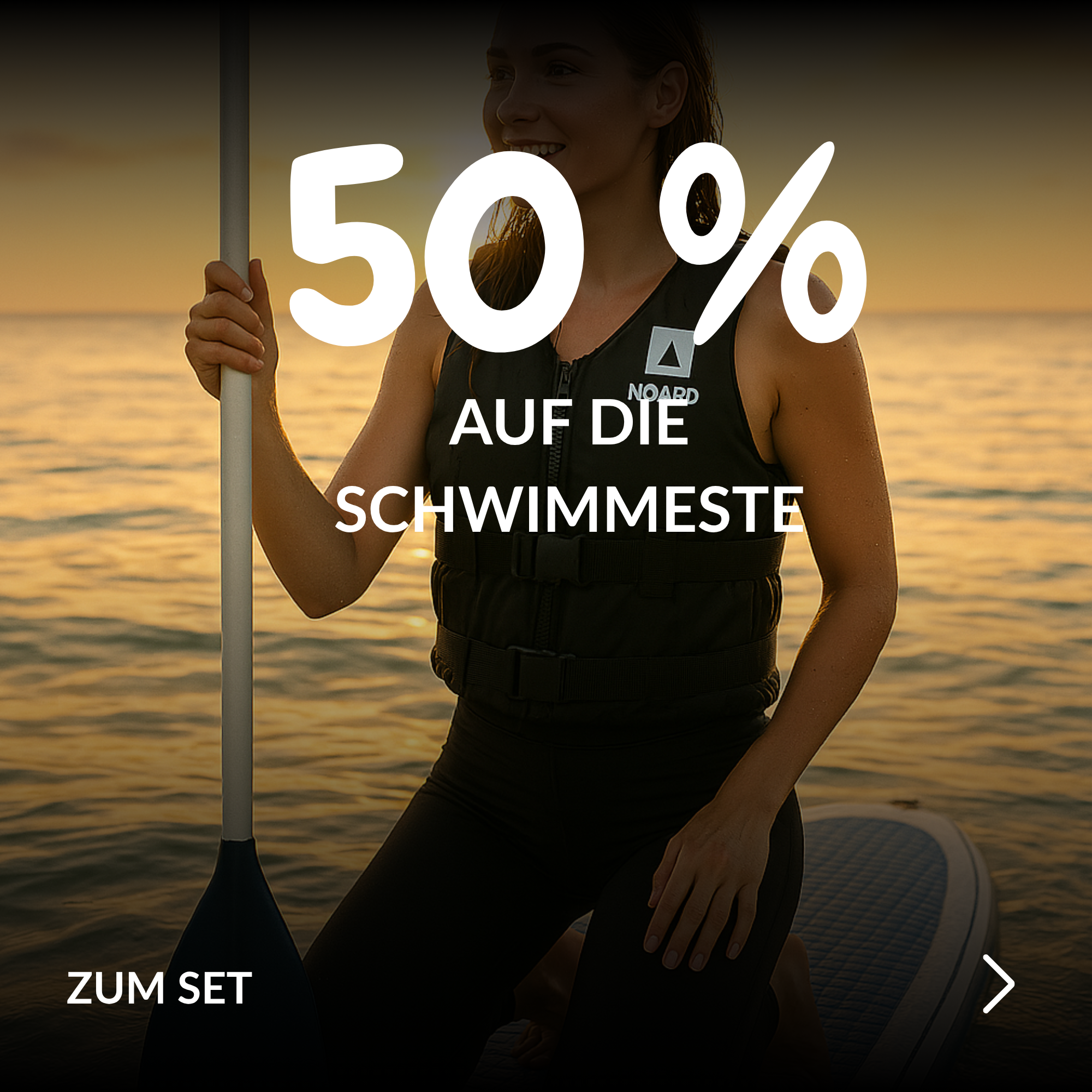 Schwimmweste und SUP im Set