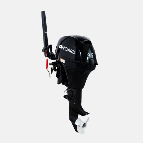 Noard 9.9 PS Außenbordmotor mit aluminiumverstärktem Propeller.