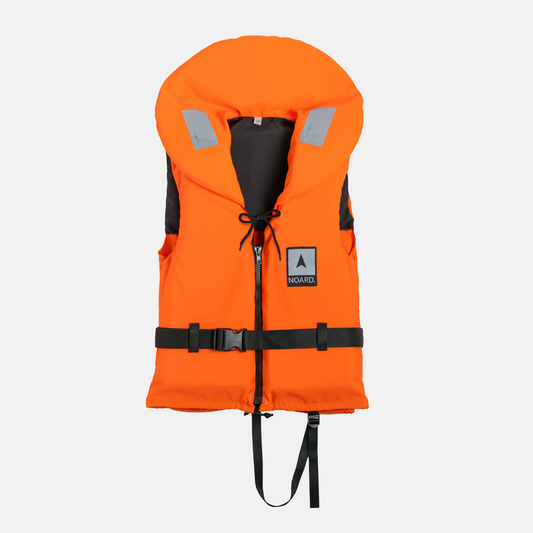 Noard Rettungsweste mit SOLAS Reflektoren und verstellbaren Taillen und Brustgurten.