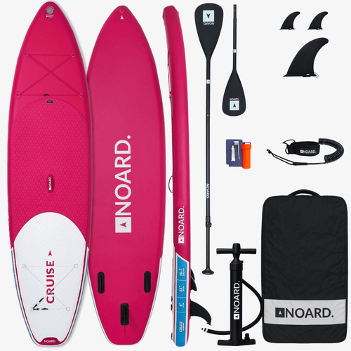 Noard SUP mit Zubehör, inklusive Paddel, Pumpe, Transporttasche, Dry Bag und Finnen