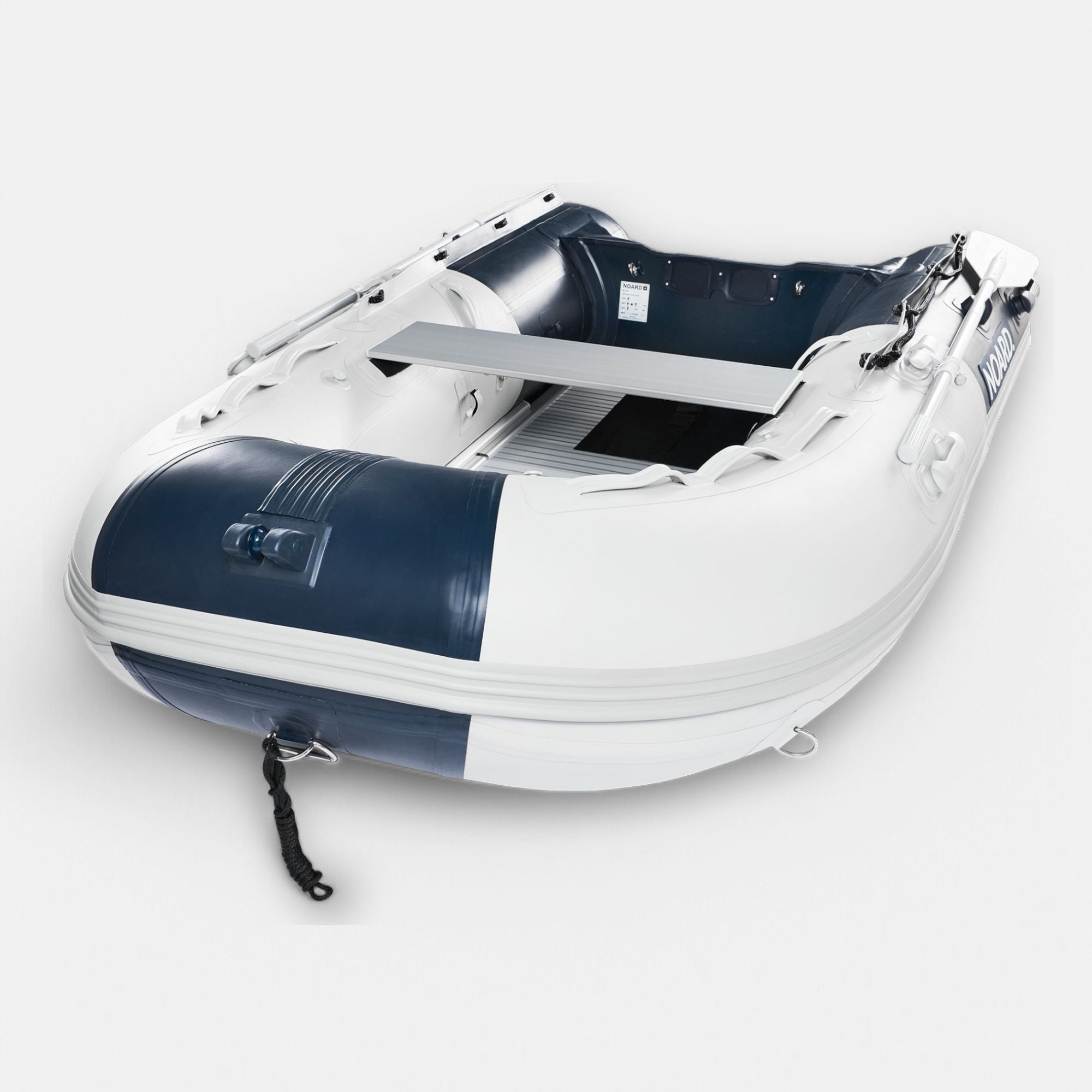 Vorderansicht vom Noard Schlauchboot.