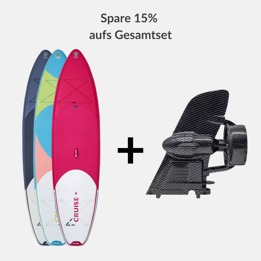 Spare 15% auf das SUP + E-Finne Set 