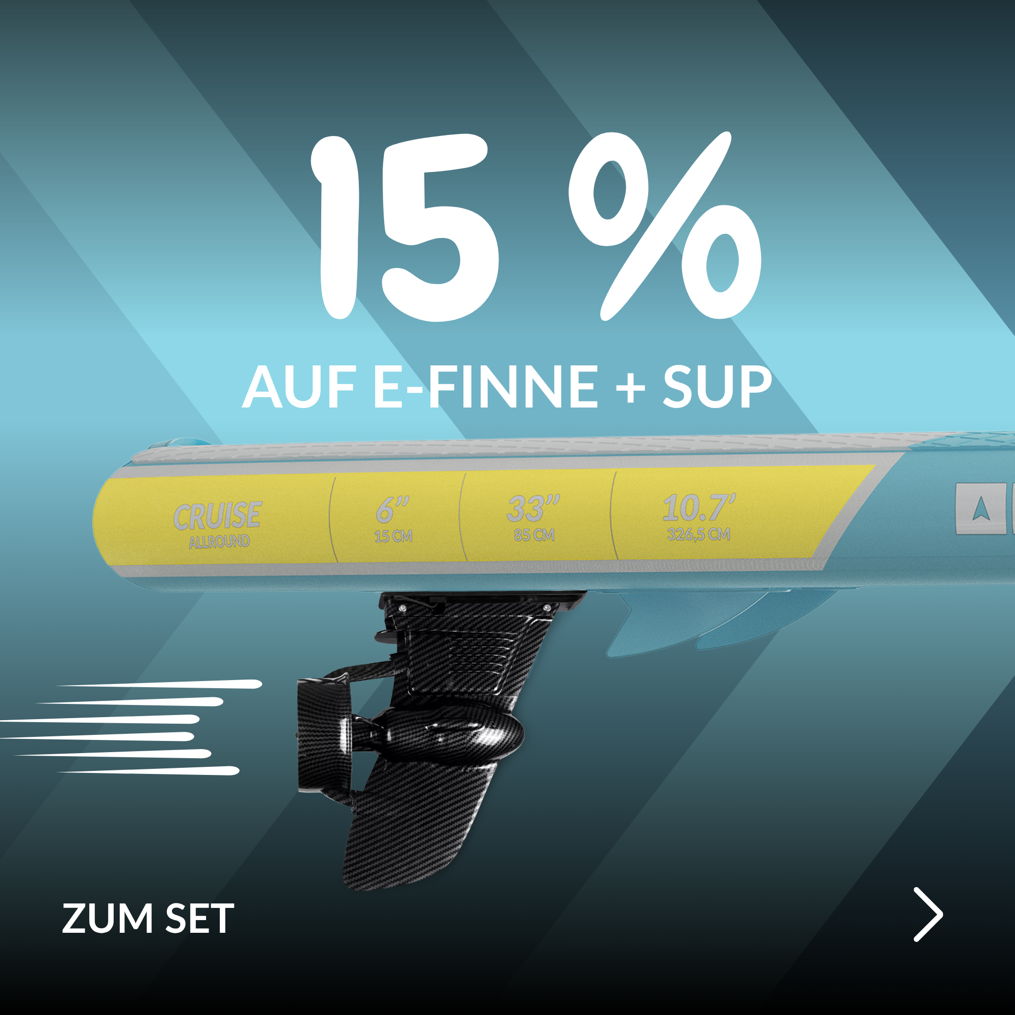 15% Auf E-Finne + SUP im Set